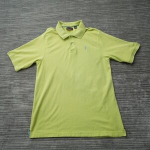 Payne Stewart Polo Shirt Men Short Sleeve Green Cotton Golf Large